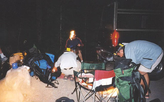 Gear Prep before climb