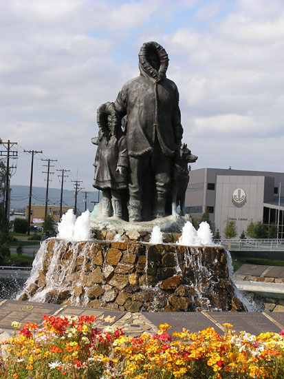 Statue in Fairbanks