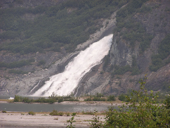 Mendenhall Glacier Waterfall