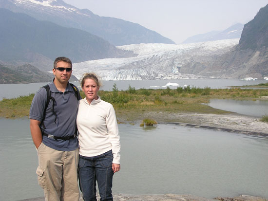 Us at Mendenhall Glacier