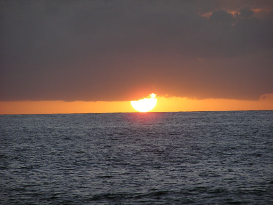 Sunset on beach