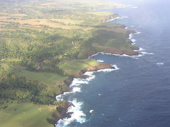 Shoreline view from Heli