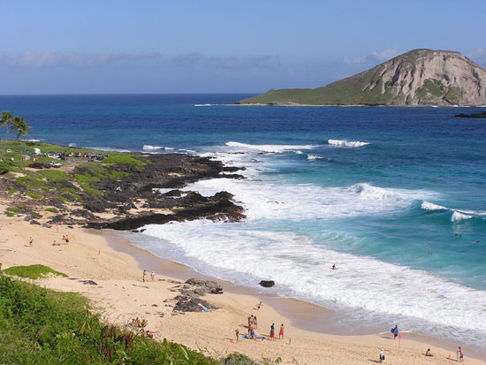 Beach on the northeast side of Oahu