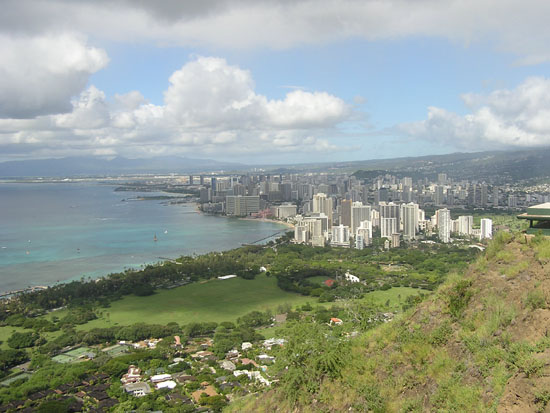 Waikiki veiw from Diamond Head