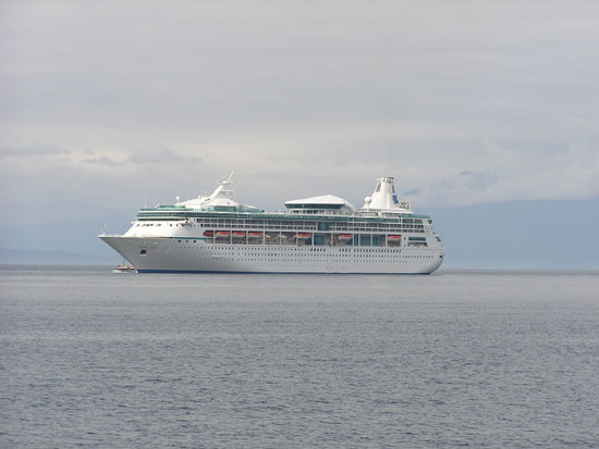 Ship view from hoonah