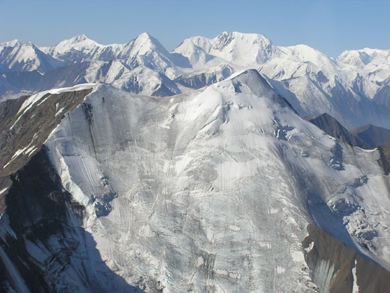 Helicopter over Denali