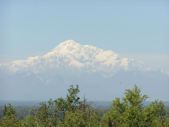 Hotel view of Mt. Mckinley