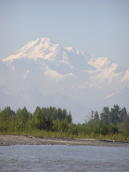 Riverboat view of Mt. Mckinley